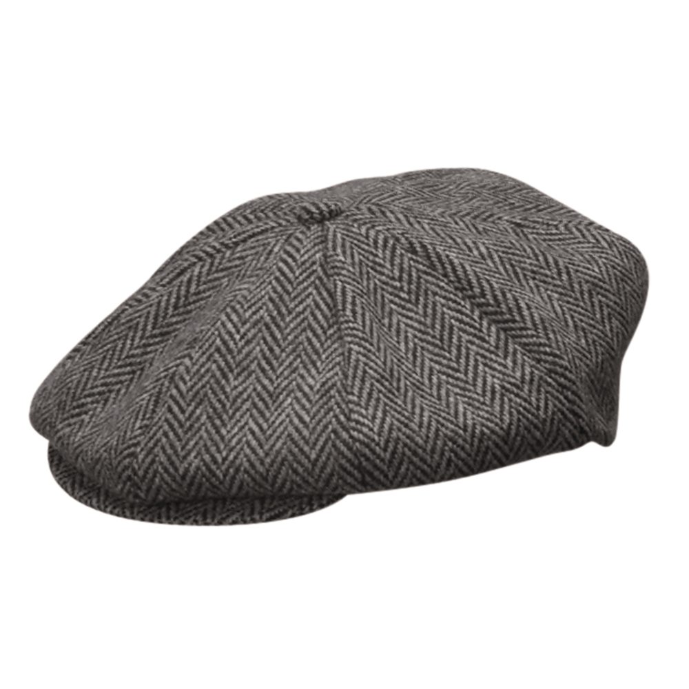 Scala Wool Blend Traditional Herringbone 8/4 Cap - Holland Hats