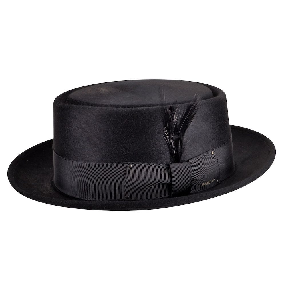 gray pork pie hat